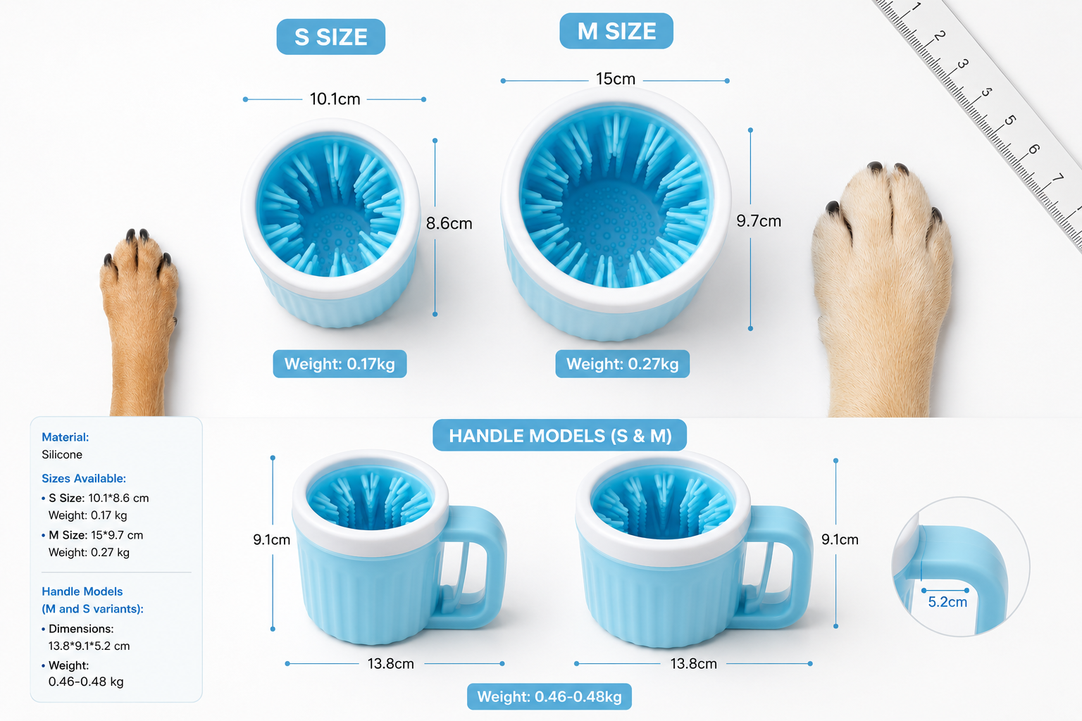 Dog Paw Foot Washer for Pets