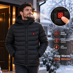 USB Electric Heating Winter Jacket for Men and Women